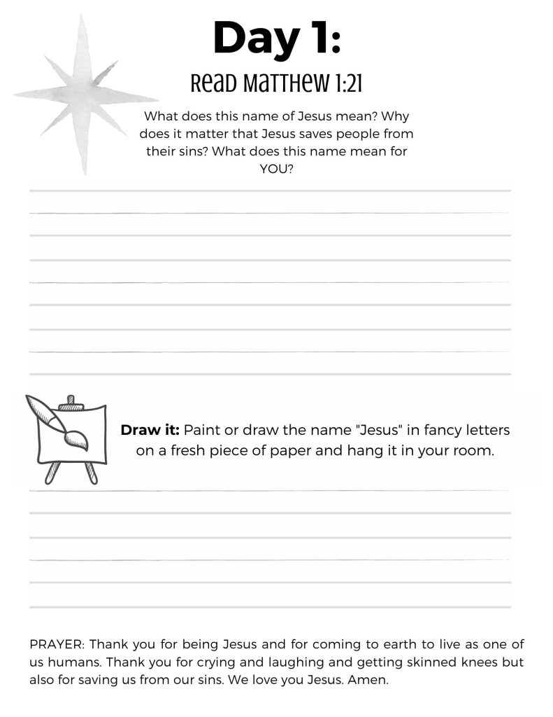 Names of Jesus (Advent Family Bible Study) - Little Shoots, Deep Roots