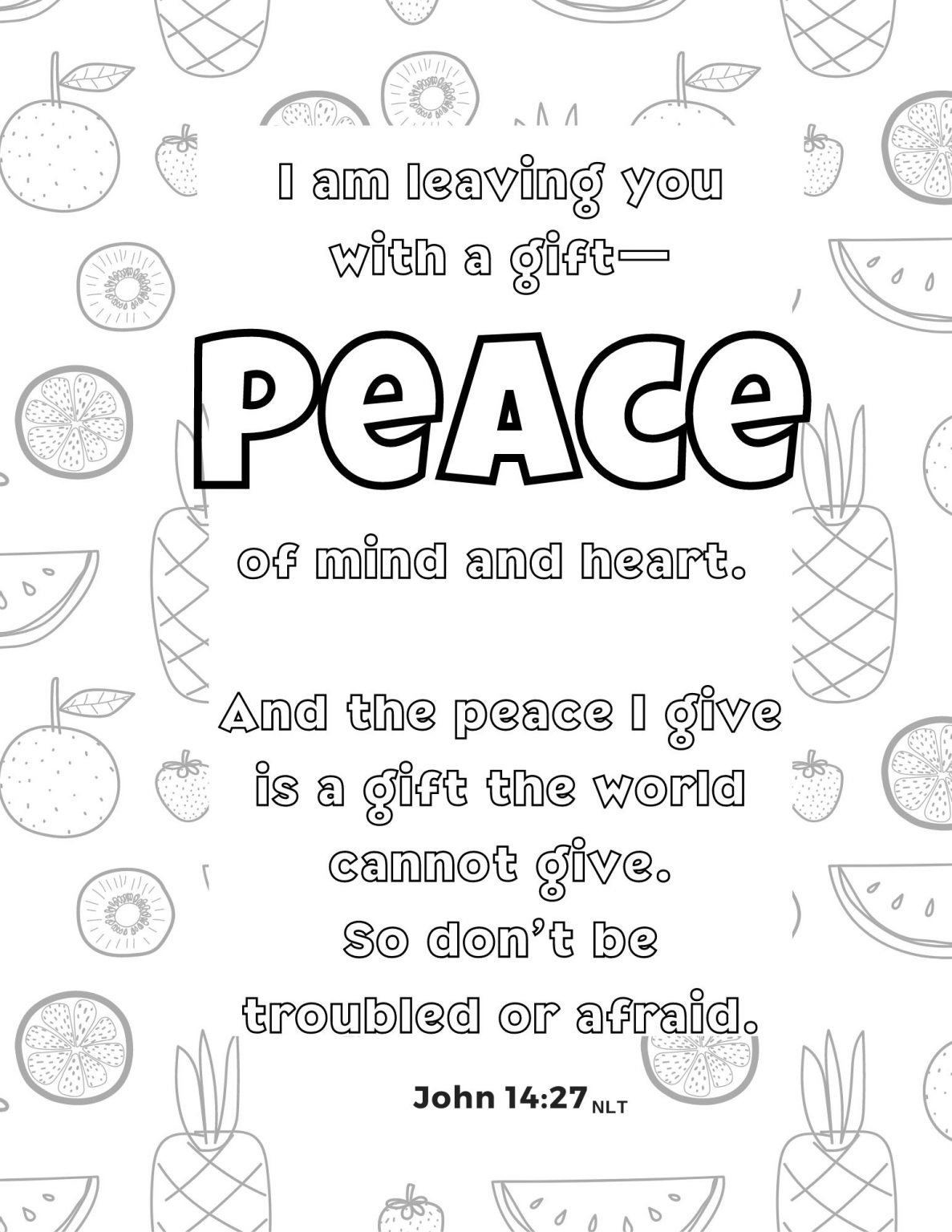 Fruit of the Spirit: PEACE (devotional   lesson) Little Shoots Deep