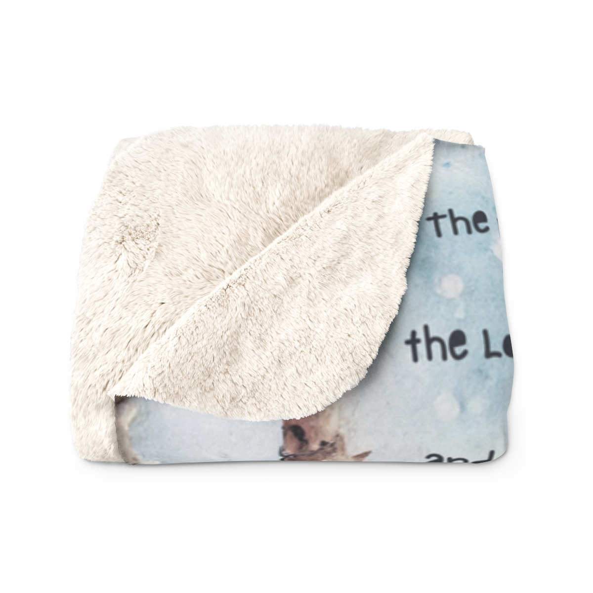 Snowy Forest Blessing Blanket (Sherpa Fleece) - Image 2