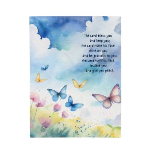 Butterfly Blessing Blanket (Velveteen)