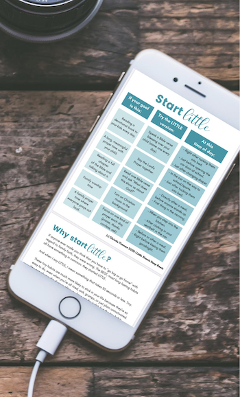 start LITTLE with habits